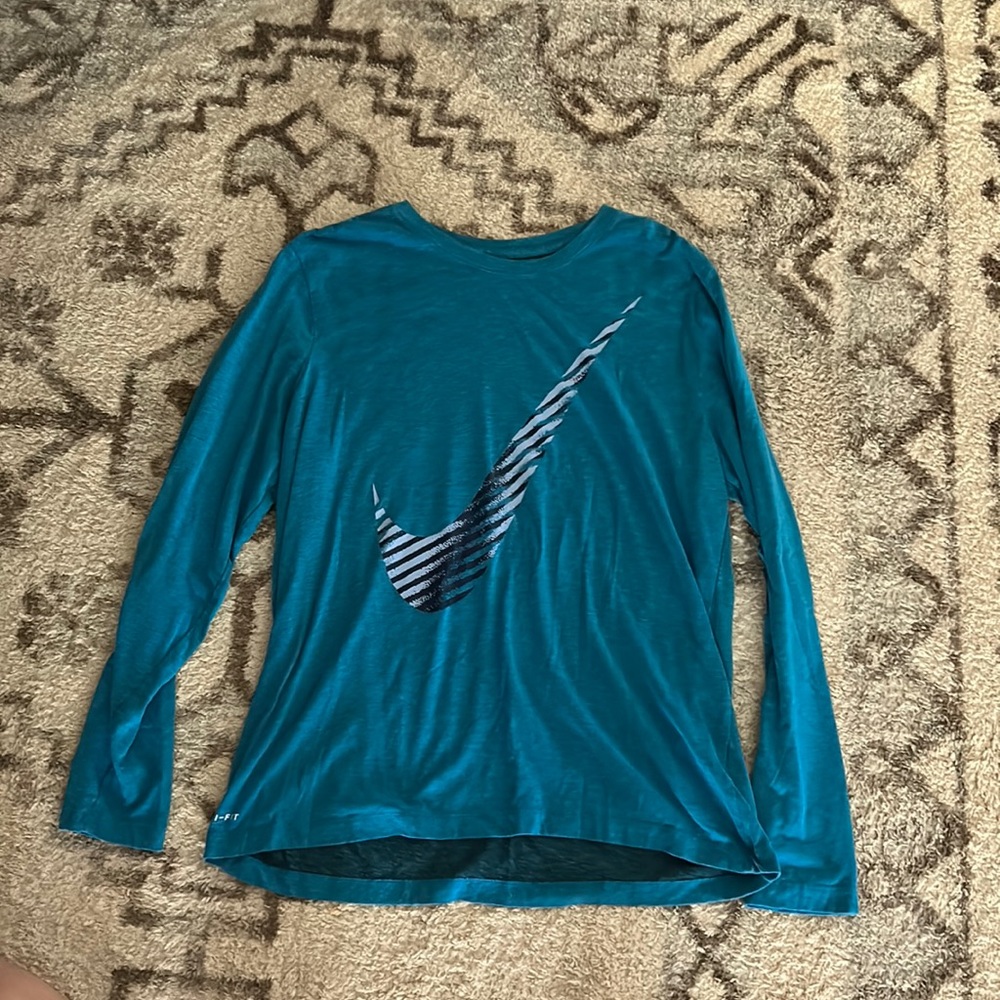 MENS Nike Blue Long Sleeve Shirt size: XL